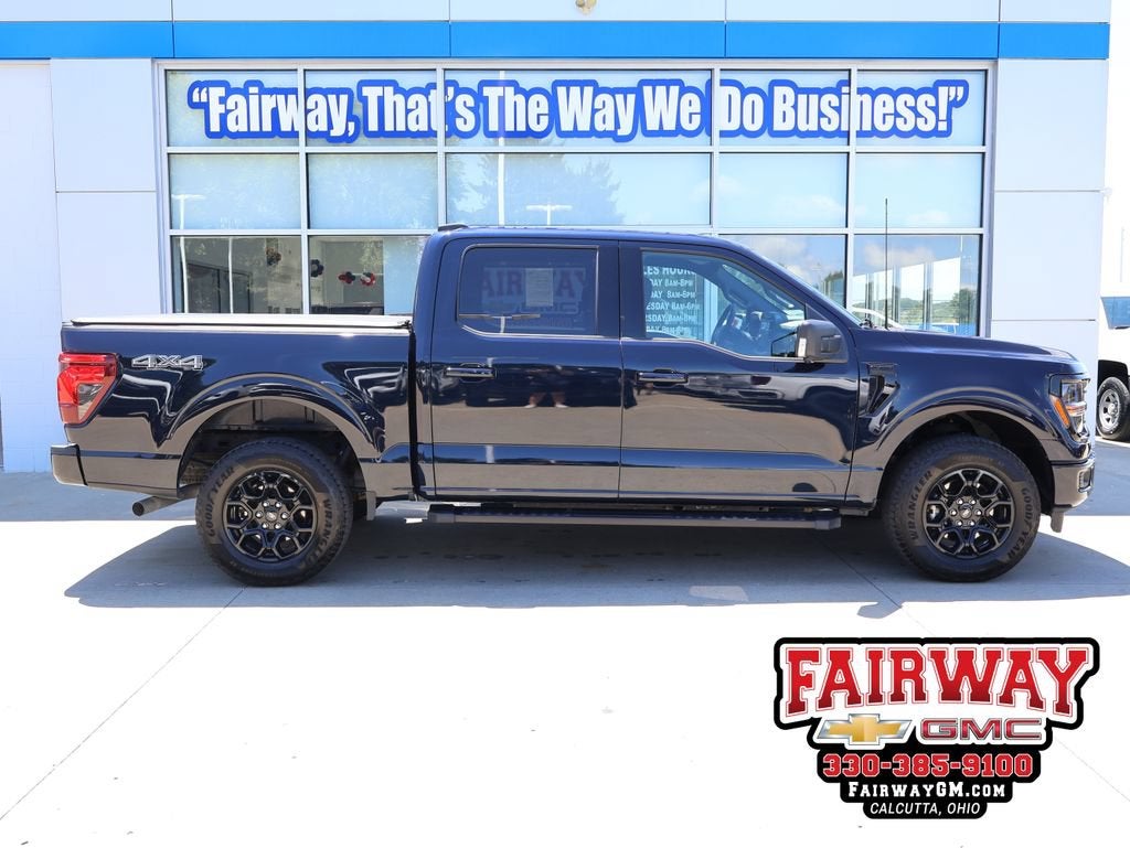 2024 Ford F-150 XLT in Blue — front three-quarter view