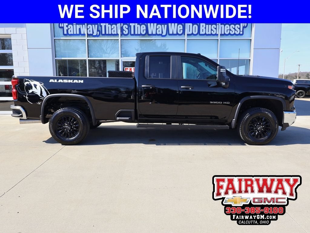 2026 Chevrolet Silverado 3500 HD WT in Black — front three-quarter view