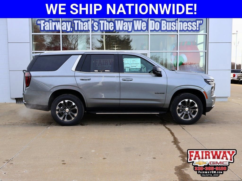 2026 Chevrolet Tahoe LS in Sterling Gray Metallic — front three-quarter view