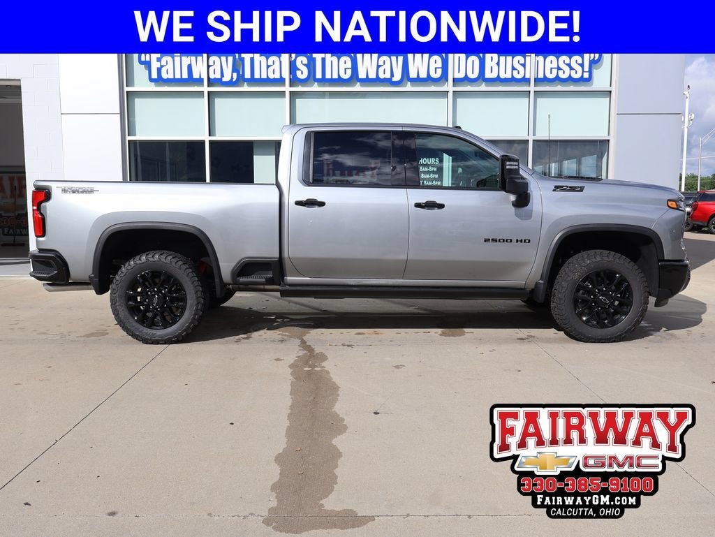 2026 Chevrolet Silverado 2500 HD LTZ in Sterling Gray Metallic — front three-quarter view