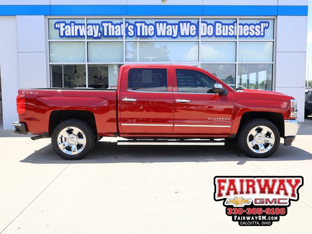 2018 Chevrolet Silverado 1500 LTZ in Cajun Red Tintcoat — front three-quarter view