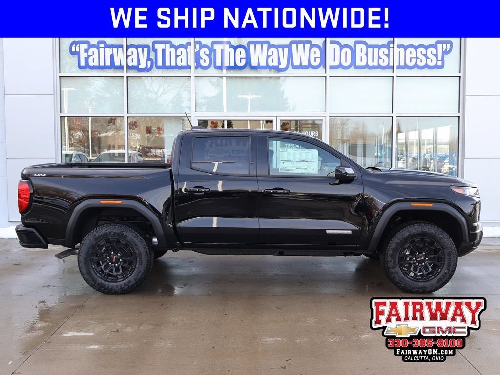 2026 GMC Canyon Elevation in Onyx Black — front three-quarter view