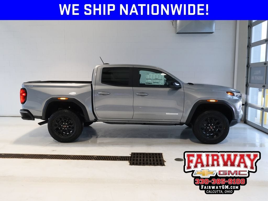 2026 GMC Canyon Elevation in Sterling Metallic — front three-quarter view