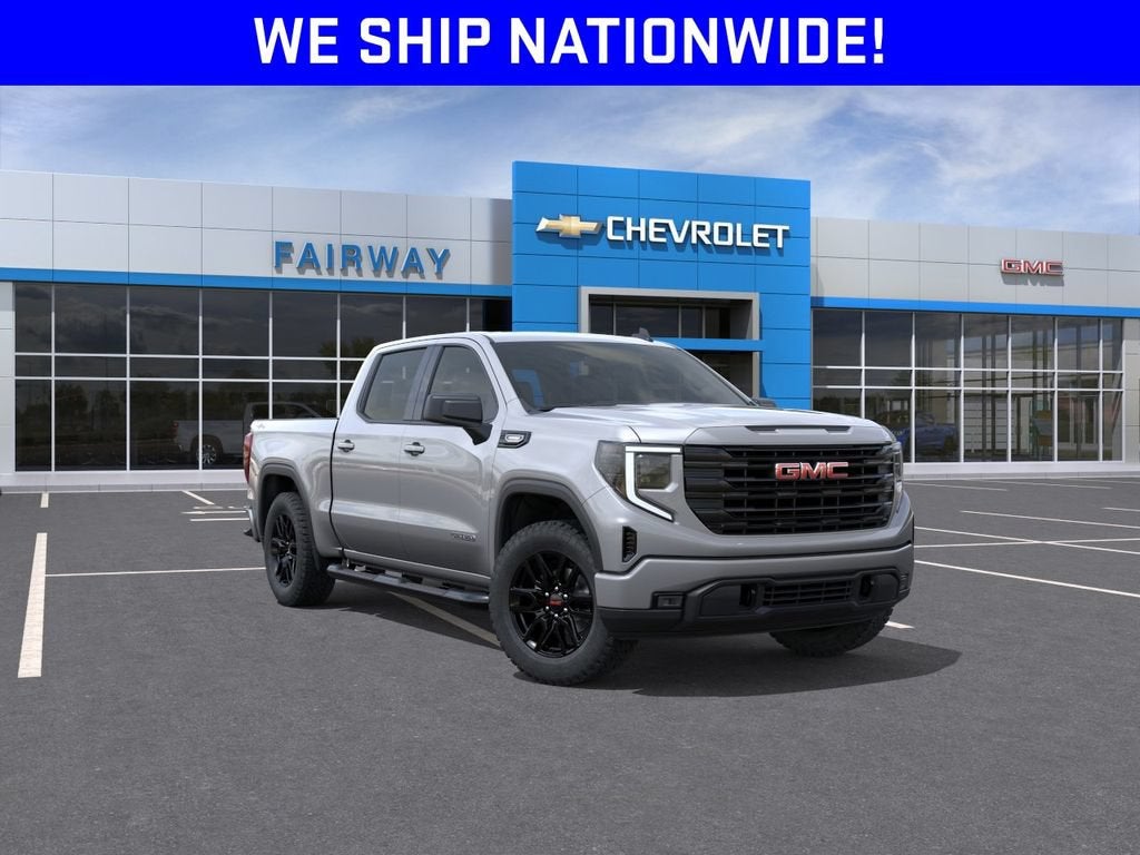2026 GMC Sierra 1500 Elevation in Sterling Metallic — front three-quarter view
