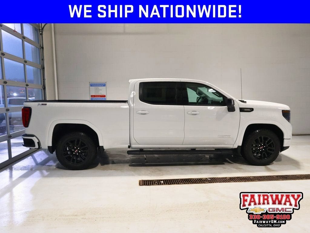 2026 GMC Sierra 1500 Elevation in Summit White — front three-quarter view
