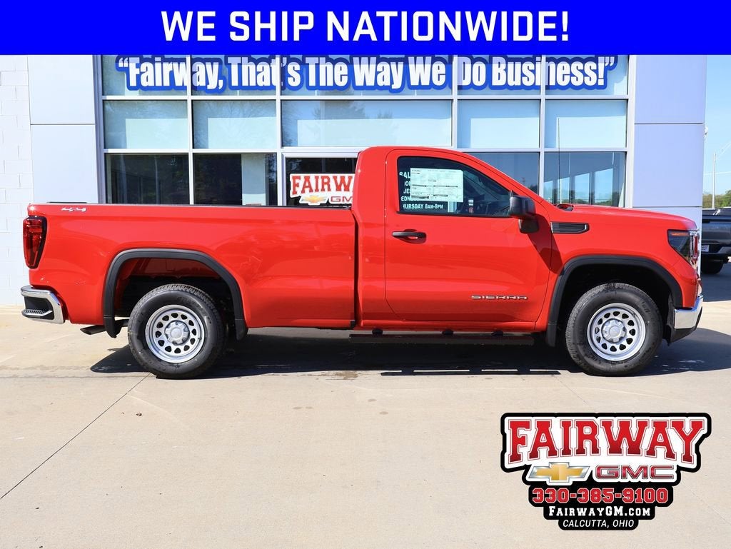 2026 GMC Sierra 1500 Pro in Cardinal Red — front three-quarter view