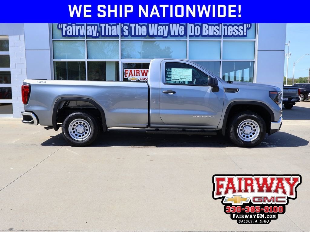 2026 GMC Sierra 1500 Pro in Sterling Metallic — front three-quarter view