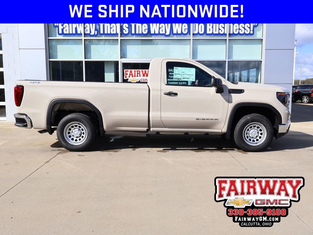 2026 GMC Sierra 1500 Pro in Coastal Dune — front three-quarter view