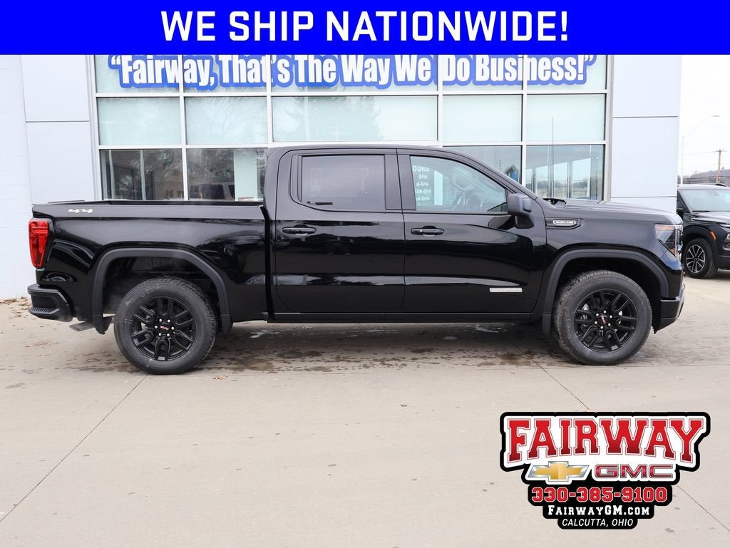 2026 GMC Sierra 1500 Elevation in Onyx Black — front three-quarter view